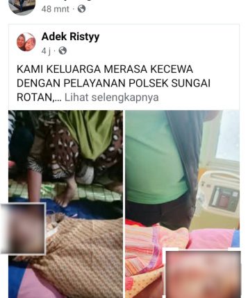 Keluarga Korban Warga Penandingan Sungai Rotan Layangkan Surat Terbuka di Fecebook Atas Kematian Mecika Sari