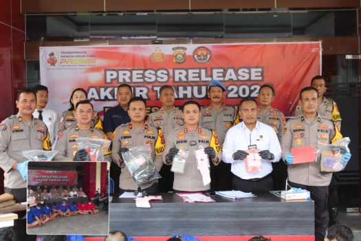 Polres Muara Enim Gelar Press Release Akhir Tahun 2024