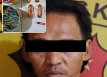 Team Tarantula Polsek Rambang Dangku Tangkap Pencuri Kabel Milik PLTU