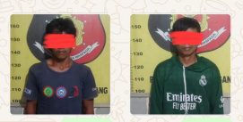 Polsek Gunung Megang Tangkap Dua Pelaku Pencuri Buah Sawit Milik Perusahaan