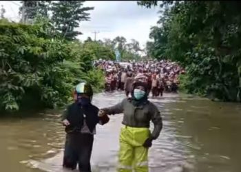 Banjir Mulai Kepung Muara Enim