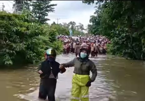 Banjir Mulai Kepung Muara Enim