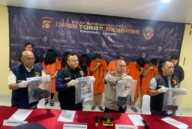 Sindikat Pencurian Toko Swalayan Lintas Provinsi Diringkus Ditreskrimum Polda Sumsel