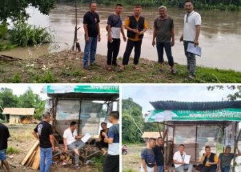 Anggota DPRD Muara Enim Pantau Debit Air Sungai Lematang dan Bahas Pembangunan