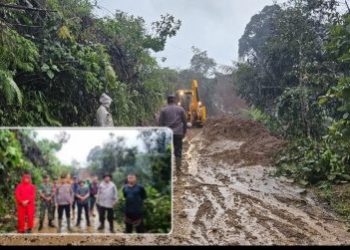 Bencana Tanah Longsor Kembali Terjadi Dan Tutupi Akses Jalan di Kecamatan SDT