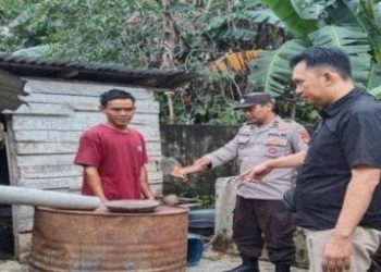 Kesal Duit Hilang Ayah Kandung Bakar Anak Kandung di Desa Prabumenang Lubai Ulu Muara Enim Diamankan Polisi