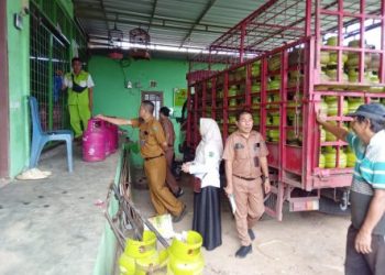 Dinas Perindustrian Perdagangan Serta ESDM Kabupaten Muara Enim Inspeksi mendadak Akibat Langkahnya Gas LPG 3 Kilo gram