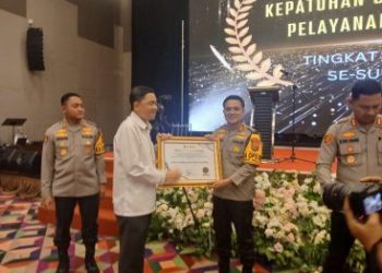 Polres Muara Enim Raih Predikat Kepatuhan Pelayanan Publik 2024