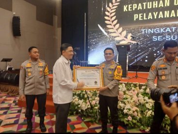 Polres Muara Enim Raih Predikat Kepatuhan Pelayanan Publik 2024
