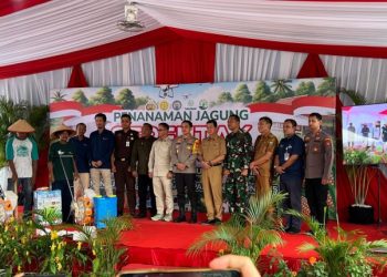 Sinergi dengan Polres Muara Enim, Bukit Asam Turut Mendukung Penanaman Jagung Serentak