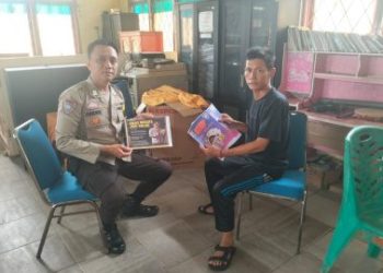 Sosialisasikan Bahaya Judi Online Kapolres Muara Enim Apresiasi Bhabinkamtibmas Polsek Gunung Megang