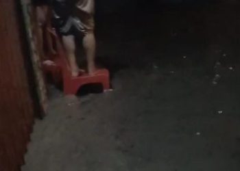 Breaking News, Malam Ini Kawasan Desa Muara Lawai Muara Enim Dilanda Banjir