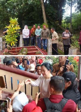 Ketua DPR RI Puan Maharani Ziarah ke Makam Puyang Ramatuan di Kecamatan ujanmas