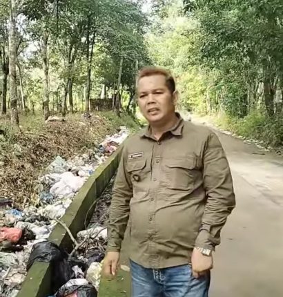 Kepala Desa Ulak Bandung Himbau Warga untuk Tidak Membuang Sampah Sembarangan