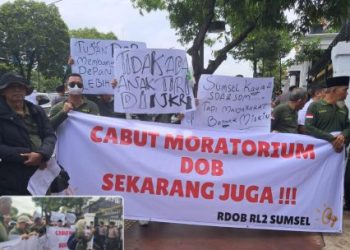 Aksi Demo CDOB RL2 di Kemendagri Desak Presiden Prabowo Cabut Moratorium DOB