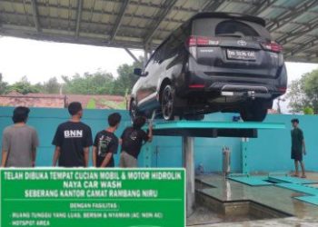 Seberang Kantor Camat Rambang Niru Muara Enim Telah Dibuka Cucian Mobil Dan Motor Hidrolik NAYA CAR WASH, Diskon 50 %