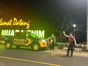 Patroli Subuh Antisipasi Gangguan Kamtibmas oleh Polres Muara Enim