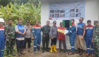 Penyerahan Kunci Program Bedah Rumah: Sinergi PT Pertamina Adera Field dan Koramil 404-04 Gunung Megang