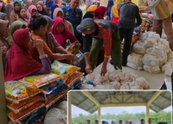 Camat Gelumbang Buka Dua Lokasi Sembako Murah, Warga Talang Taling Serbu & Ucapkan Terima Kasih