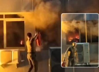 Breaking News, Kantor Bupati Muara Enim Dikabarkan Malam Ini Terbakar