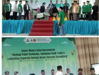 PC GP Ansor Muara Enim Gelar Kegiatan Sosial dan Launching Koperasi Berkah Ansor