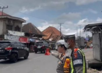 Ini Informasi Arus Mudik H-1 Idul Fitri 1446 H Dikawasan Simpang Tiga Belimbing Muara Enim Berjalan Ramai & Lancar