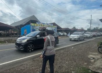 Puncak Arus Balik Mudik Lebaran Meningkat Lewati Pos Yan Cinta Kasih Belimbing Muara Enim
