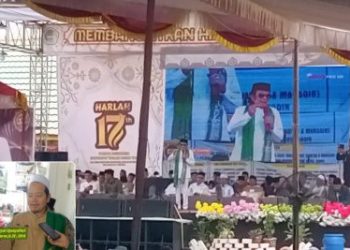 Ribuan Umat Padati Ceramah H Rhoma Irama di Harlah Ke-17 Ponpes Syafa’Atut Thulab Patra Tani