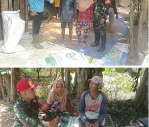 Babinsa Koramil 404-04/Gunung Megang Terus Jalin Komsos dengan Petani, Dorong Penyerapan Gabah oleh Bulog