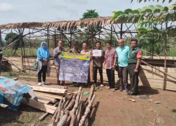 Babinsa Koramil 04/Gunung Megang Sertu Yopan Suralaga PA Monitor Program Ketahanan Pangan di Desa Kuripan Selatan