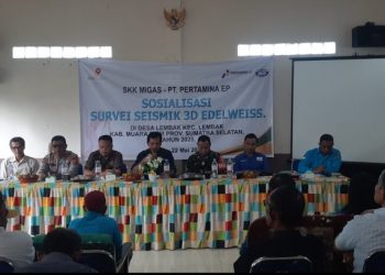 Warga Desa Lembak Ikuti Sosialisasi Survei Seismik 3D Edelweis 