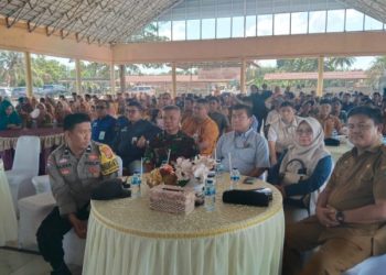 Koramil 404/04 Gunung Megang Hadiri Launching Program Bedah Rumah Tidak Layak Huni Serentak di Kabupaten Muara Enim