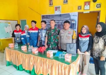 Babinsa Koramil 04/Gunung Megang Hadiri Sosialisasi Penanganan Darurat Bencana di Desa Betung