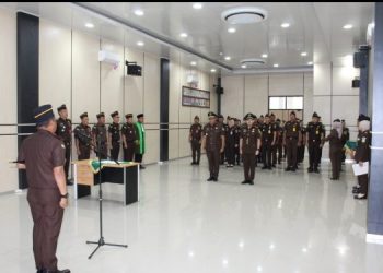 Kajari Pimpin Sertijab KASI Inteljen Berlangsung di Aula Jaksa Agung ST.Burhanudin 