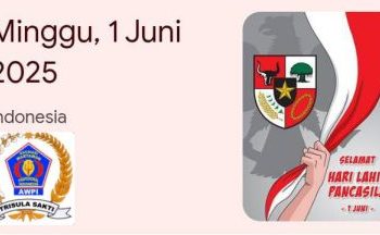 DPC AWPI Muara Enim : Selamat Memperingati Hari Lahir Pancasila 1 Juni 2025 “Mari Memperkokoh Ideologi Pancasila Menuju Indonesia Raya” 