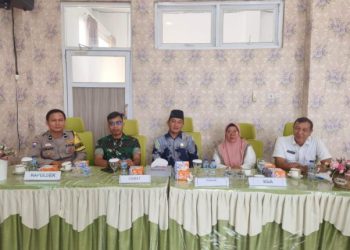 Danramil 404-04/Gunung Megang Hadiri Rapat Lintas Sektor Puskesmas Bahas Inovasi Desa Binaan TB Paru