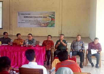 Danramil 404-04/GM Hadiri Konsultasi Publik Studi Amdal Pembangunan Pabrik Sawit di Desa Penanggiran