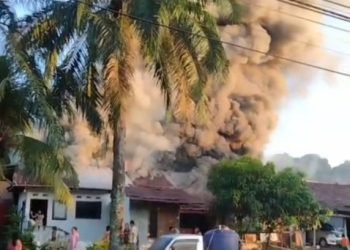 7 Unit Rumah Dihuni 10 Kepala Keluarga di Kelurahan Tanjung Enim Lawang Kidul Ludes Terbakar 