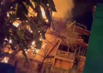 1 Rumah Terbakar Habis di RT 02 RW 02 Jalan Kemayoran Muara Enim 