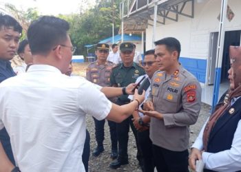 Danramil 404/Gunung Megang Hadiri Peresmian dan Grunderking SPPG Polri Dapur Bergizi di Desa Tanjung Terang