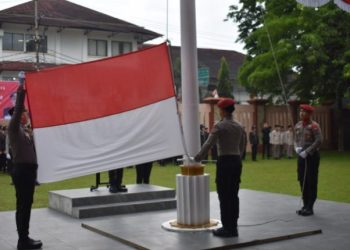 Polres Muara Enim Gelar Upacara HUT RI Ke-80 Berlangsung Khidmat dan Penuh Semangat
