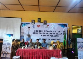 Babinsa Koramil 404-04/Gumeg Hadiri Sosialisasi Pencegahan Stunting di SMAN 1 Gunung Megang