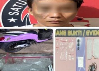 Transaksi Narkoba Dijalan Lorong Cermin Desa Lingga Lawang Kidul, FH Ditangkap  