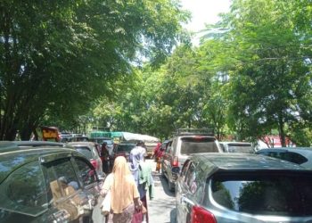 Padatnya Arus Lalulintas Warnai Pelantikan Ribuan PPPK Muara Enim 