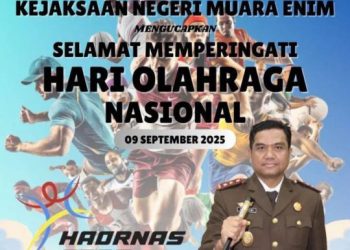 Kejari Muara Enim : Selamat Memperingati Haornas 2025 ”Olahraga Satukan Kita” 