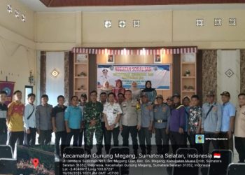 Koramil 404-04/GM Gelar Sosialisasi Ketertiban, Keindahan, dan Keamanan di Kecamatan Gunung Megang