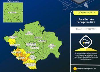 Breaking News,Hujan Lebat, Angin Kencang & Petir Akan Terjadi di MUARA ENIM 