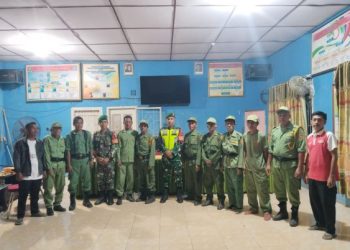 Babinsa Koramil 404-04/Gunung Megang Gelar Patroli Bersama Ciptakan Rasa Aman di Wilayah Kecamatan Belimbing