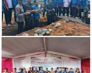 Pemerintah Kabupaten Muara Enim Gelar Peletakan Batu Pertama Pembangunan Koperasi Merah Putih di Desa Ujan Mas Baru