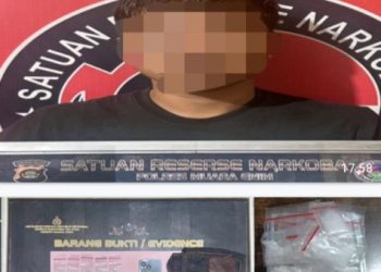 Perang Lawan Narkoba, Pengedar Sabu Ditangkap di Wilayah Rambang Niru Muara Enim 